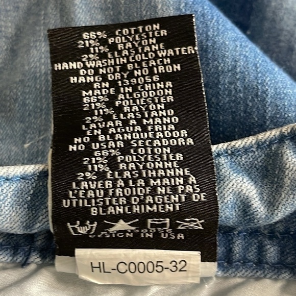 Grace in LA Women’s High Waist Retro 70’s Flared Three Tone Blue Jeans Size 28 - Picture 10 of 10